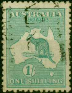 Australia 1920 1s Blue-Green SG40b Die IIb Fine Used