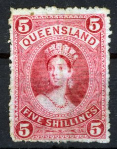 Australia, Queensland, 1886 Queen Victoria - Thick Paper, New Watermark