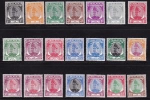 1949-55 Malaysian States SELANGOR - SG 90/110 set of 21 MLH/*