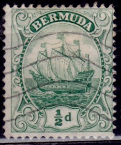 Bermuda 1910-1924, Caravel, 1/2p, sc#41, used