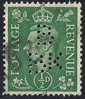 Great Britain #258 1/2P King George 6, used EGRADED VF-XF 85