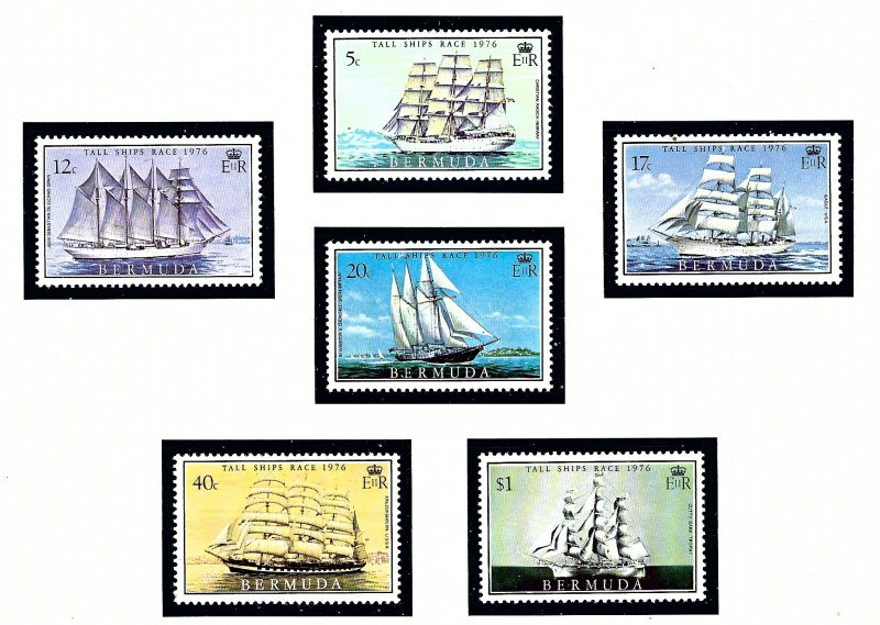 Bermuda 337-42 MNH 1976 Sailing Ships