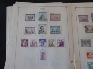 Chile 1949-1980 Mint/Used Stamp Collection on Album Pages