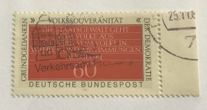 Germany 1981 Scott 1360 used - 60pf, fundamental concepts of Democracy