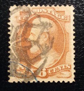 US #159 Used Brown-Rose W/Fancy Cancel VF 1873