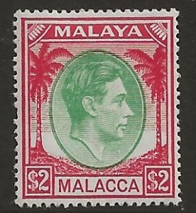 Malaya-Malacca 16  1949  $2.00  fine mint hinged