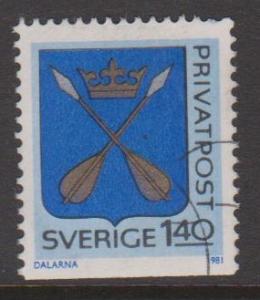 Sweden Privatpost 1.40 Used