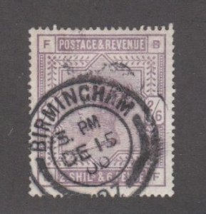 Great Britain # 96, Queen Victoria, Nice Dated Cancel, Used, 1/2 Cat.