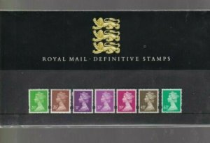 1996 Elliptical Machin Definitives 20p to 63p Presentation Pack no 35 Cat £9.50