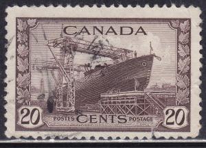 Canada 260 King George VI War Issue, Corvette 1942