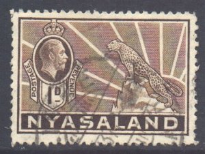 Nyasaland Scott 39 - SG115, 1934 George V 1d used