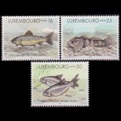 LUXEMBOURG 1998 - Scott# 981-3 Freshwater Fish Set of 3 NH