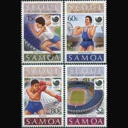 SAMOA 1988 - Scott# 721-4 Olympics Set of 4 NH