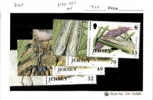Jersey, Postage Stamp, #1134-1137 Mint NH, 2004 WWF Wildlife (AB)