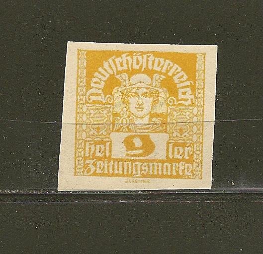 Austria P34 Newspaper Stamp Mint Hinged