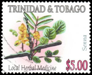 Trinidad & Tobago 757 - Used - $5 Senna (Medicinal Plant) (2005) (cv $2.25)