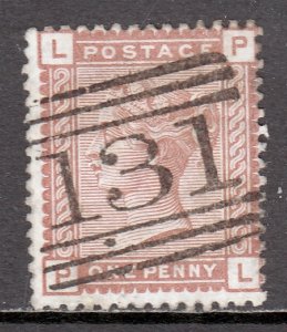 Great Britain - Scott #79 - Used - Rnd cnr UL, perf folds - SCV $8.00