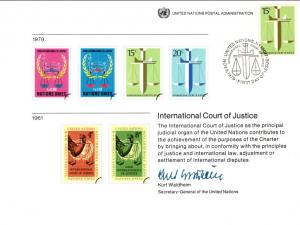 UN SC16 Court of Justice New York Cancel FDC