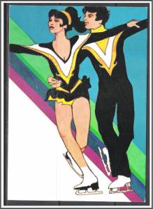 US #2067 Lake Placid Olympics Ice Dancing Maxi Card