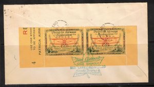 Canada #CL13i Extra Fine Used Pair With Inverted Overprint **With Certificate** 