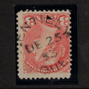 Canada #41 Used With Ideal Quebec Dec 25 1893 Christmas Day Cancel