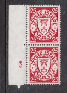 Danzig #180 VF/NH Plate # Pair