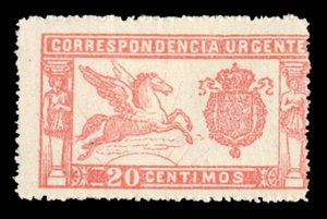 Spain #E1 Cat$45, 1905 20c deep red, hinged