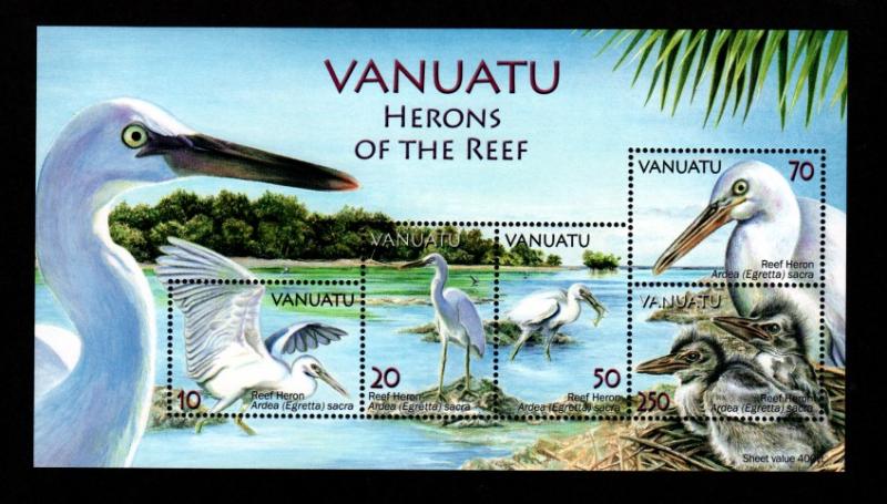 Vanuatu 918a Mint NH S/S Herons of the Reef!