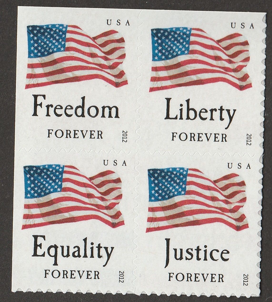 USPS Forever Stamps Four Flags ATM Sheet of 18 x Forever US Postage Stamps