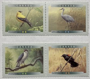 CANADA 1999 #1770-1773 Birds of Canada - MNH