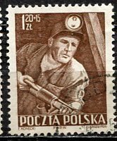 Poland; 1952: Sc. # B96: O/Used Single Stamp