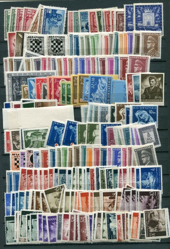 CROATIA GERMAN PUPPET STATE NICE STARTER COLLECTION INCLUDING GOOD SHEETS MNH/MH