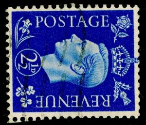 Sg466a, 2½d ultramarine, FINE used. Cat £35. WMK SIDEWAYS.