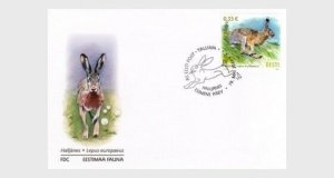 2011  ESTONIA  -  SG: 651  - EUROPEAN BROWN HARE  -   FIRST DAY COVER