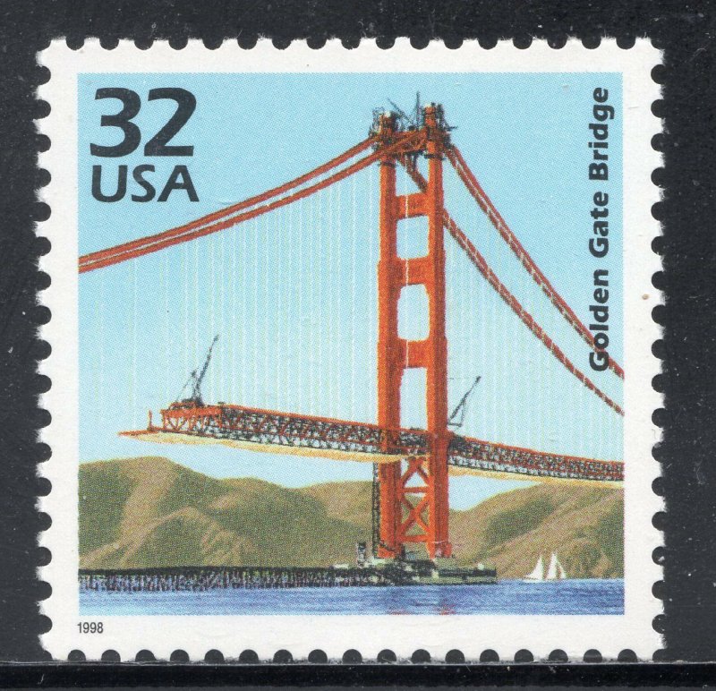 3185L ** GOLDEN GATE BRIDGE ** U.S. Postage Stamp MNH 