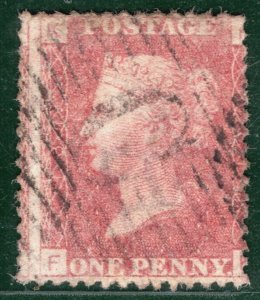 GB USED ABROAD LEVANT Penny Red 1d Plate 181 *C* Numeral CONSTANTINOPLE HPR123