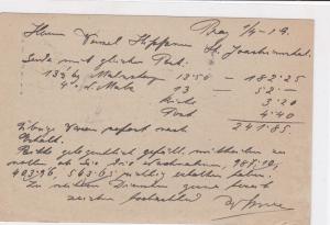 austria 1919  stamps card ref 20955