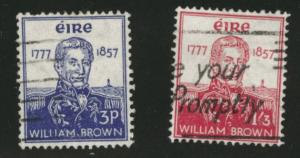 Ireland Scott 161-2 used 1957 Admiral Brown set CV$20.50