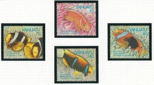 Vanuatu 637-40 MNH 1994 Anemonefish (fe8752)