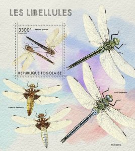 Togo 2021 MNH Insects Stamps Dragonflies Dragonfly 1v S/S