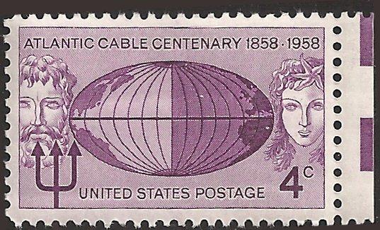# 1112 MINT NEVER HINGED ATLANTIC CABLE CENTENNIAL
