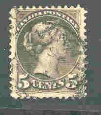 CANADA 38 USED QUEEN VICTORIA 1870