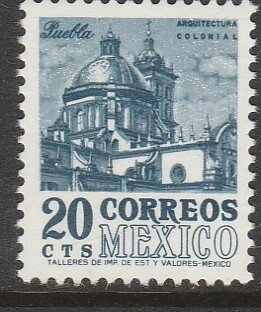 MEXICO 878a, 20¢ 1950 Def 8th Issue Fosforescent coated. MINT, NH. F-VF.