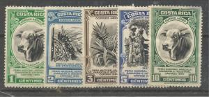 Costa Rica Scott # C 197- C 201