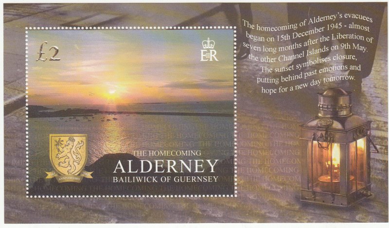 Alderney 2005 - Evacuees Return Miniature Sheet superb Unmounted mint NHM