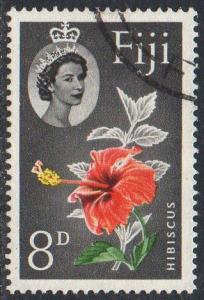 Fiji 1961 8d Hibiscus used