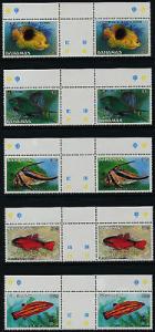 Bahamas 604-18 Gutter Pairs MNH Fish