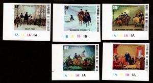 Burkina Faso # 365-367, C209-C210 Mint Imperf!