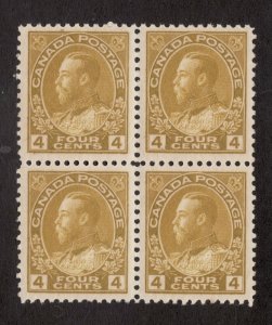 Sc110 - Canada - 4 Cents - 1922 - MNH - 3 x F/VF // 1 VF  superfleas - cv $650