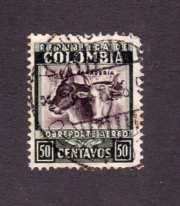 Colombia stamp #C104, used, CV $1.50